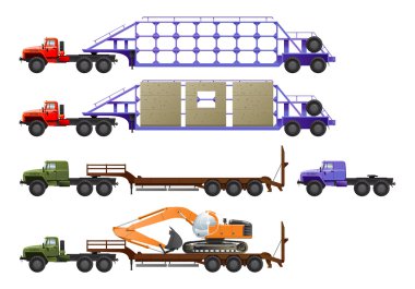 Truck tractor clipart