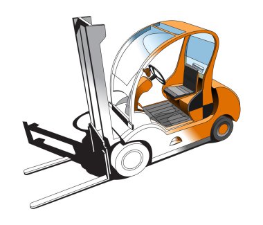 Forklift clipart