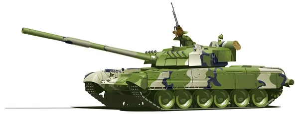 Moderner schwerer Panzer — Stockvektor