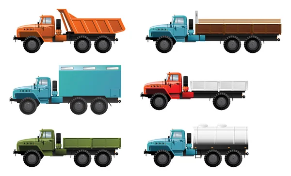 Samochody ciężarowe — Wektor stockowy