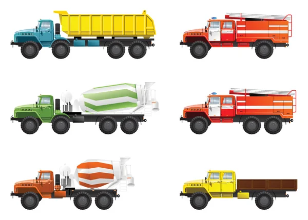 Vrachtwagens — Stockvector
