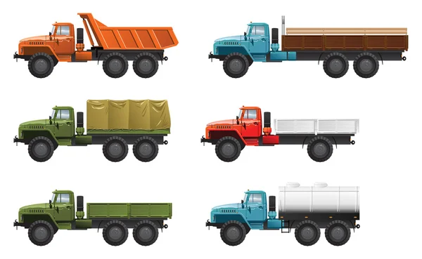 Samochody ciężarowe — Wektor stockowy
