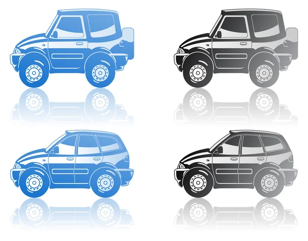 Illustration de voitures — Image vectorielle