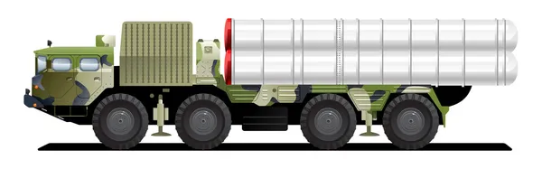 Véhicule de lancement militaire — Image vectorielle