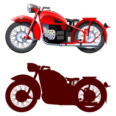 Motorcycle. clipart