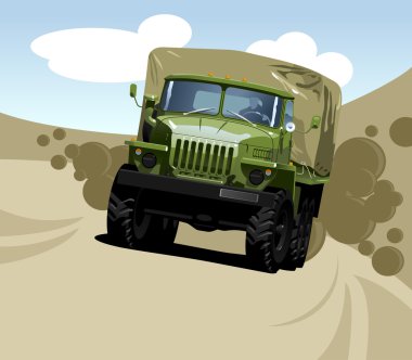 Off-highway truck clipart