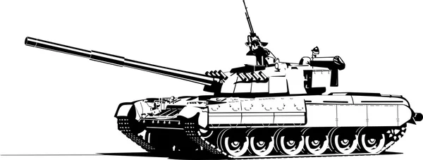 Schwerer Tank — Stockvektor