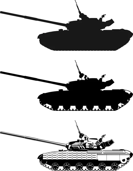 Těžký tank — Stockový vektor