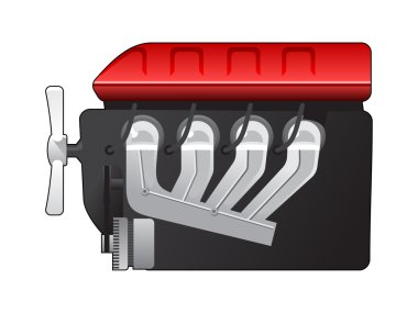 Internal-combustion engine clipart