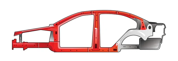 stock vector Car frame