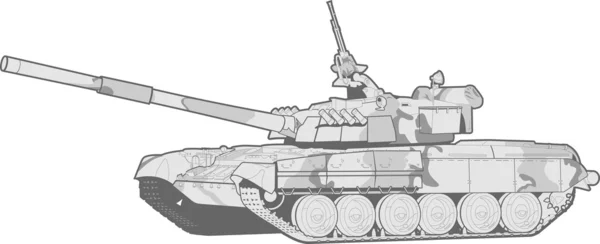 Zware tank — Stockvector