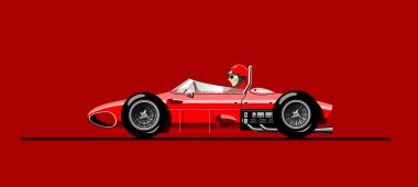 Old sports car clipart