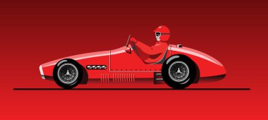 Old sports car clipart