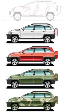 All-road vehicle clipart