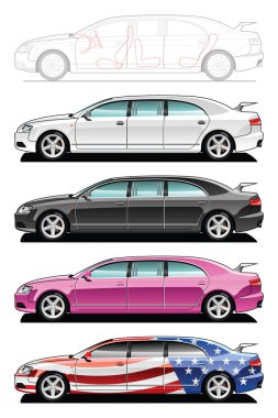 Limousine clipart