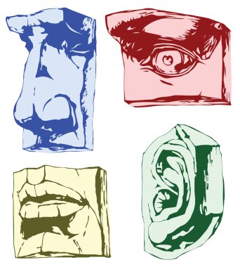 Parts of face clipart
