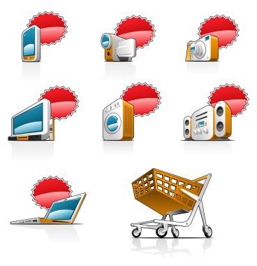 Website and Internet icons clipart