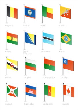 Flag icon set (part 2) clipart