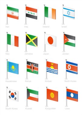 Flag icon set (part 6) clipart