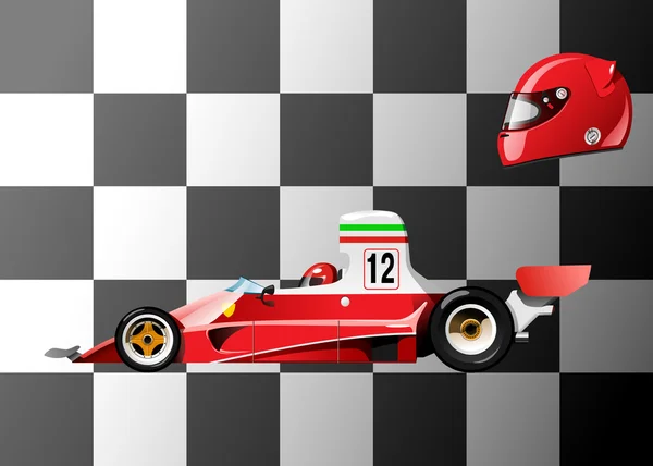 Ancienne voiture de sport — Image vectorielle