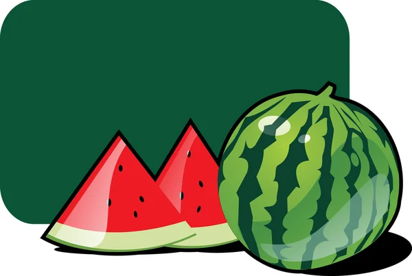 Symbol der Wassermelone — Stockvektor