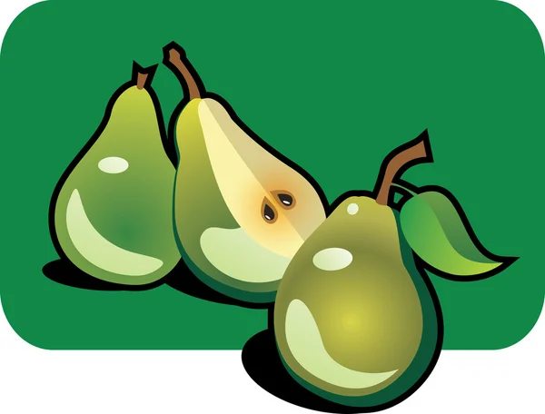 Icon of pear — Stock Vector