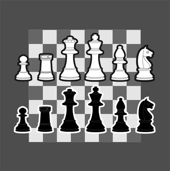 Ilustración de ajedrez — Archivo Imágenes Vectoriales