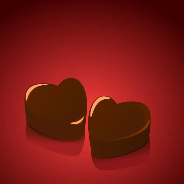 Coração de doces Valentim — Vetor de Stock