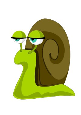 Phlegmatic snail clipart