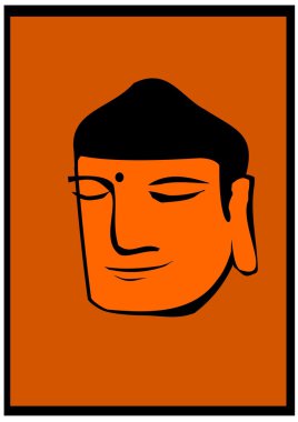 Buddha's head clipart