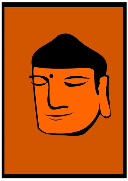 Κεφάλι του Βούδα — Διανυσματικό Αρχείο