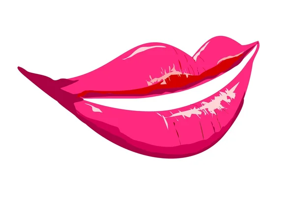 Lèvres de dame — Image vectorielle