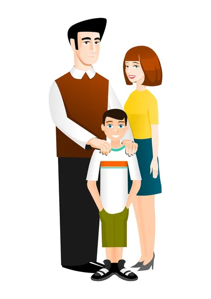 Family portrait — Stock Vector