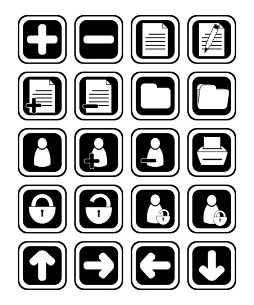 stock vector Collection of icons for applications
