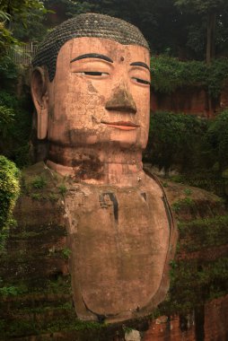 leshan, Çin - dünyanın en büyük Buda büyük Buda