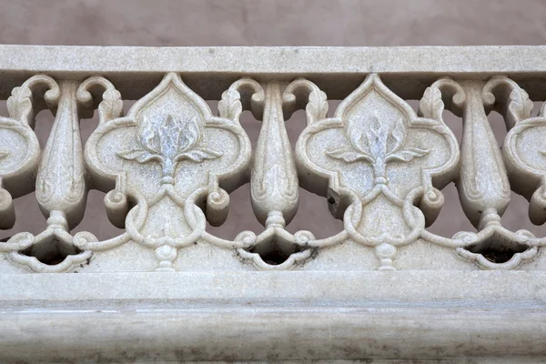 Detalle de mármol del Fuerte Agra en Agra - India — Foto de Stock