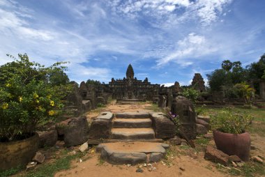 Remote temple in Angkor - Cambodia clipart