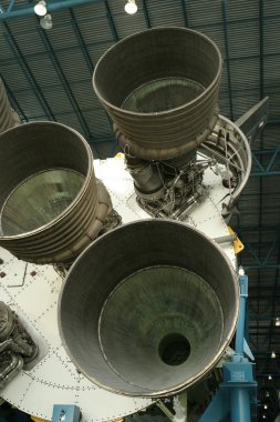 Saturn V Rocket Engines clipart