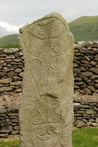 Antica lapide celtica — Foto Stock