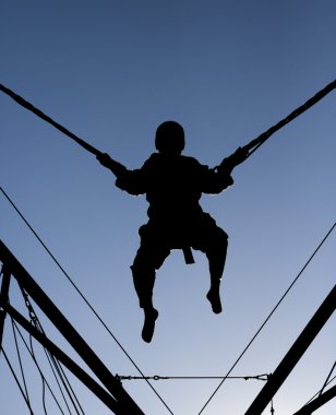 Bungee Jump Silhouette clipart