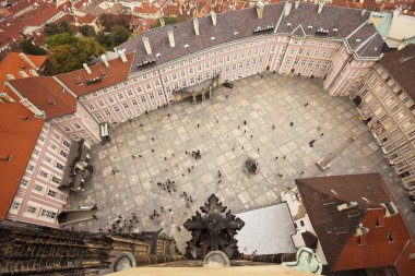 Prague Castle Courtyard View clipart