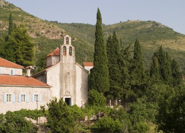 Medieval Montenegro Monastery clipart