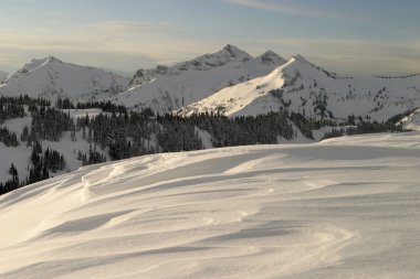 Kışın Rainier ridge