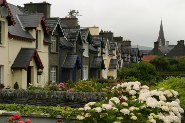 Irish Homes In A Row clipart