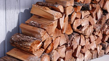 Stacked Fire Wood clipart