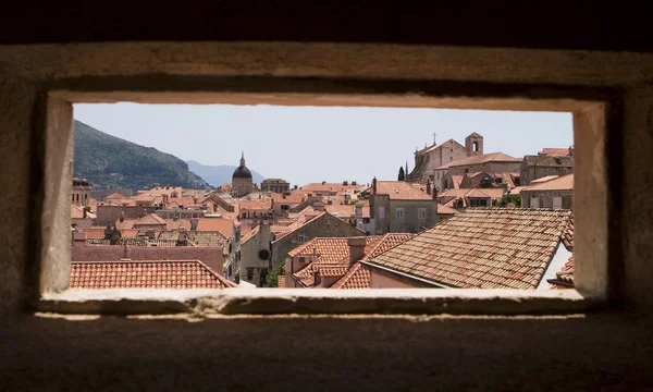 Dubrovnik attraverso la finestra — Foto Stock