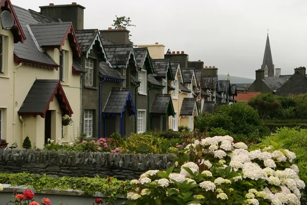 Üst üste İrlandalı evleri — Stok fotoğraf