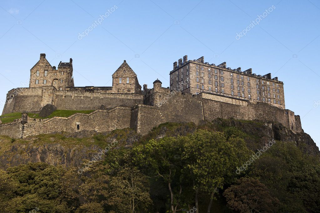 Edinburgh Castle Fortress Stock Photo by ©searagen 7396663