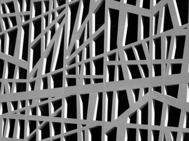 Black and White Facade Abstract clipart