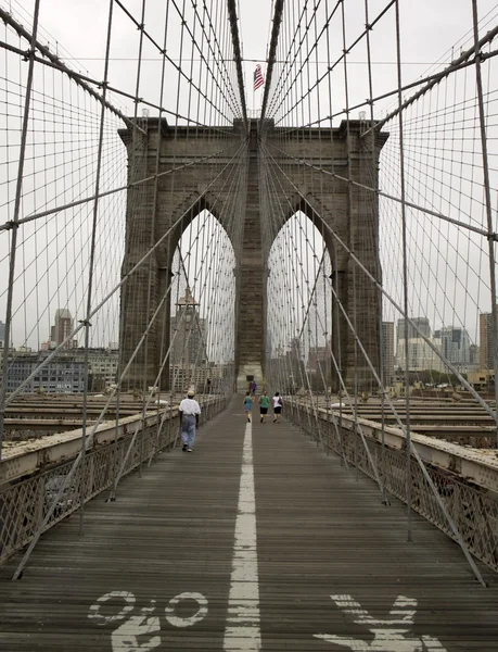 Torre da ponte de Brooklyn — Fotografia de Stock